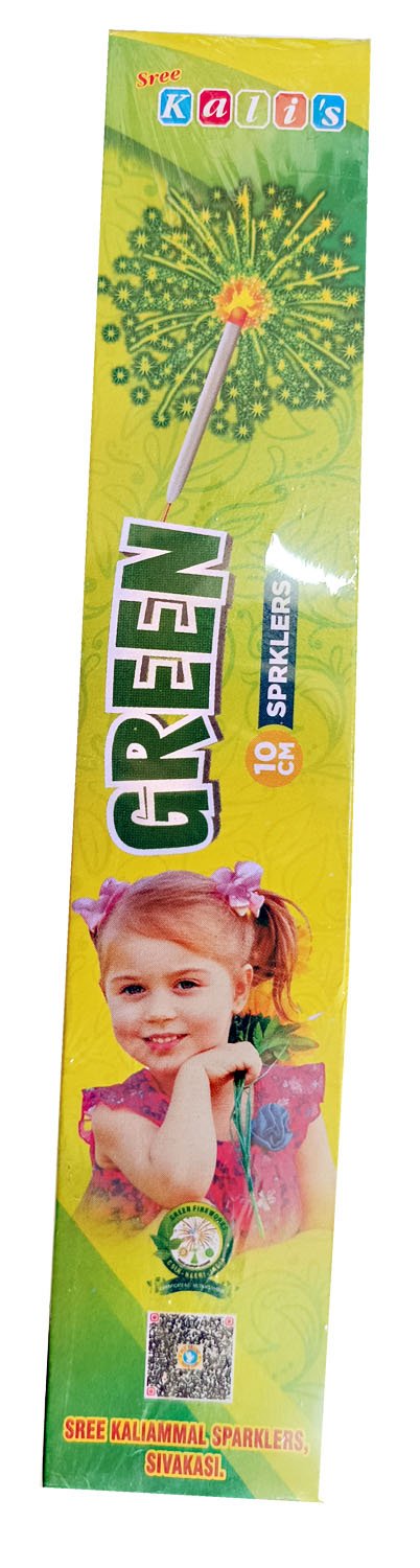 10 Cm Green Sparklers